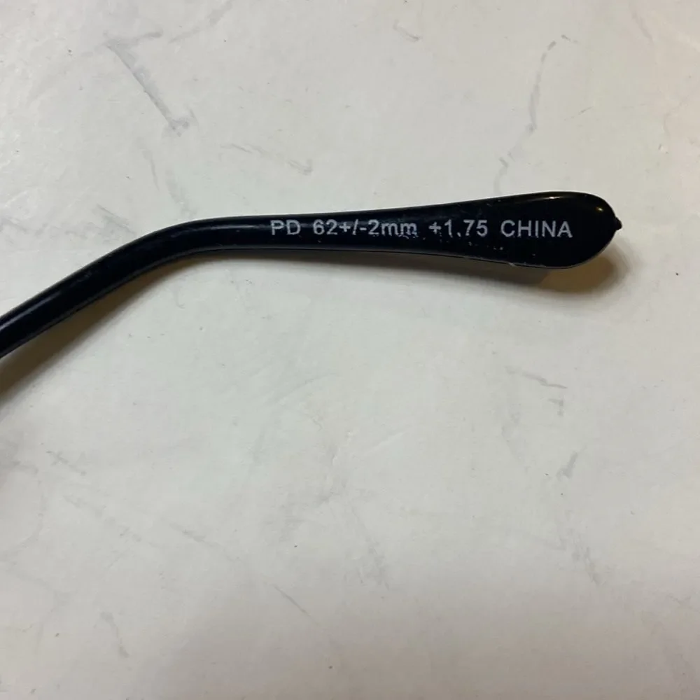 Lot Of 5 Pairs Eyeglasses PD 62+/-2mm +1.75